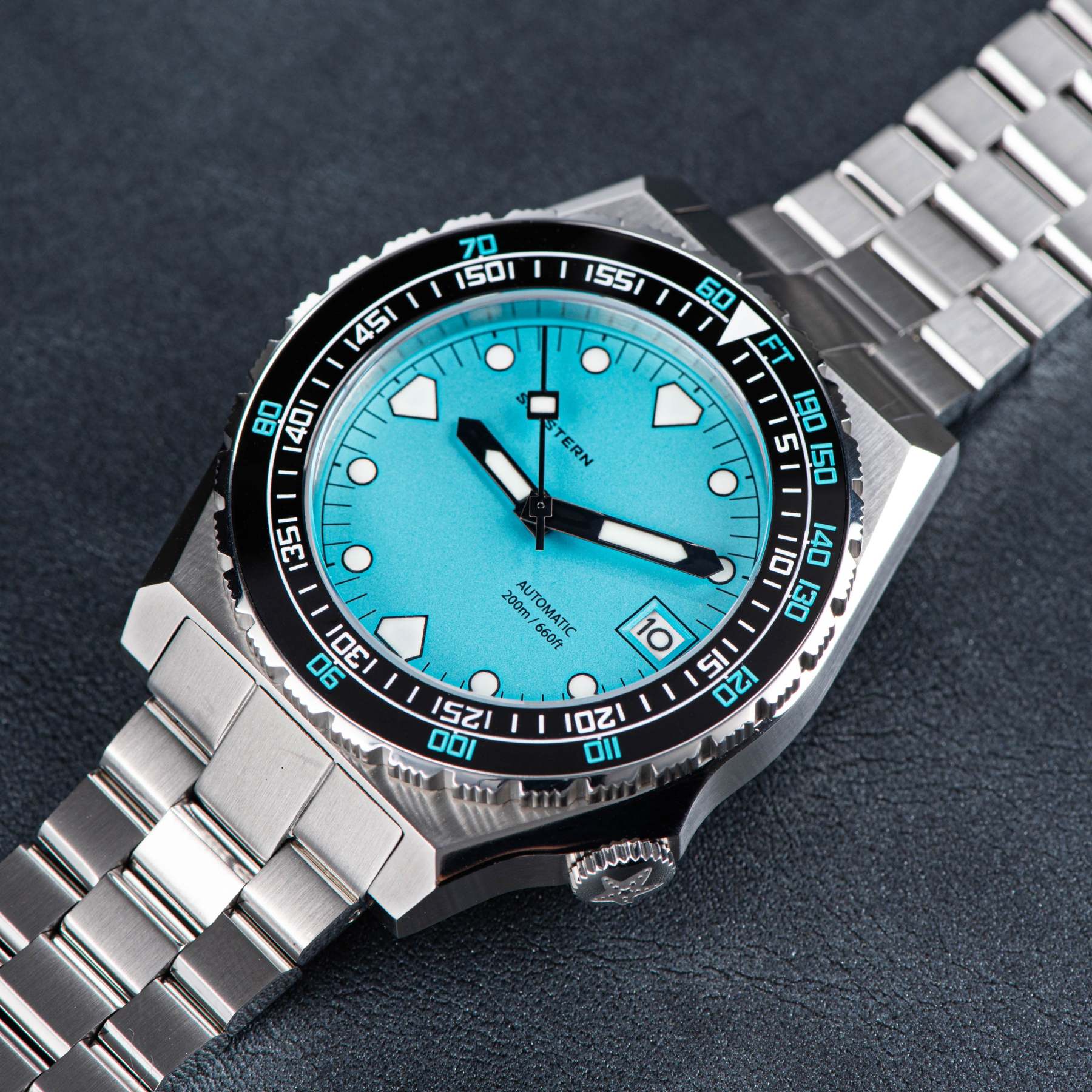 Seestern Vintage 407 600T Light Blue Dial Ceramic Bezel-TIME.SHOP