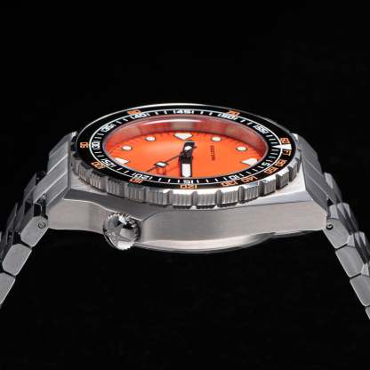 Seestern Vintage 407 600T Orange Dial Ceramic Bezel-TIME.SHOP