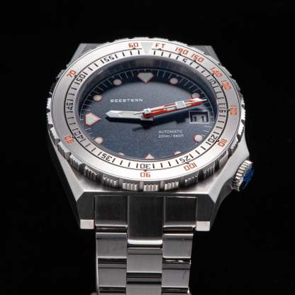 Seestern Vintage 407 600T Black Dial Ceramic Bezel-TIME.SHOP