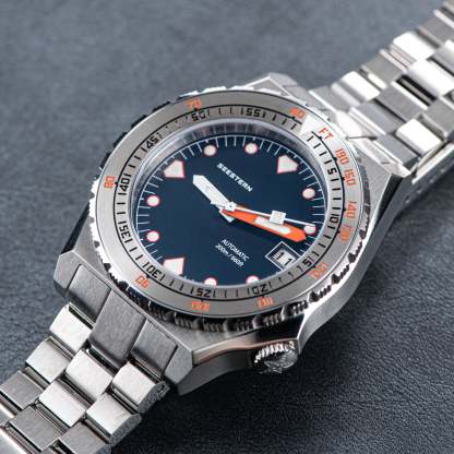 Seestern Vintage 407 600T Black Dial Ceramic Bezel-TIME.SHOP
