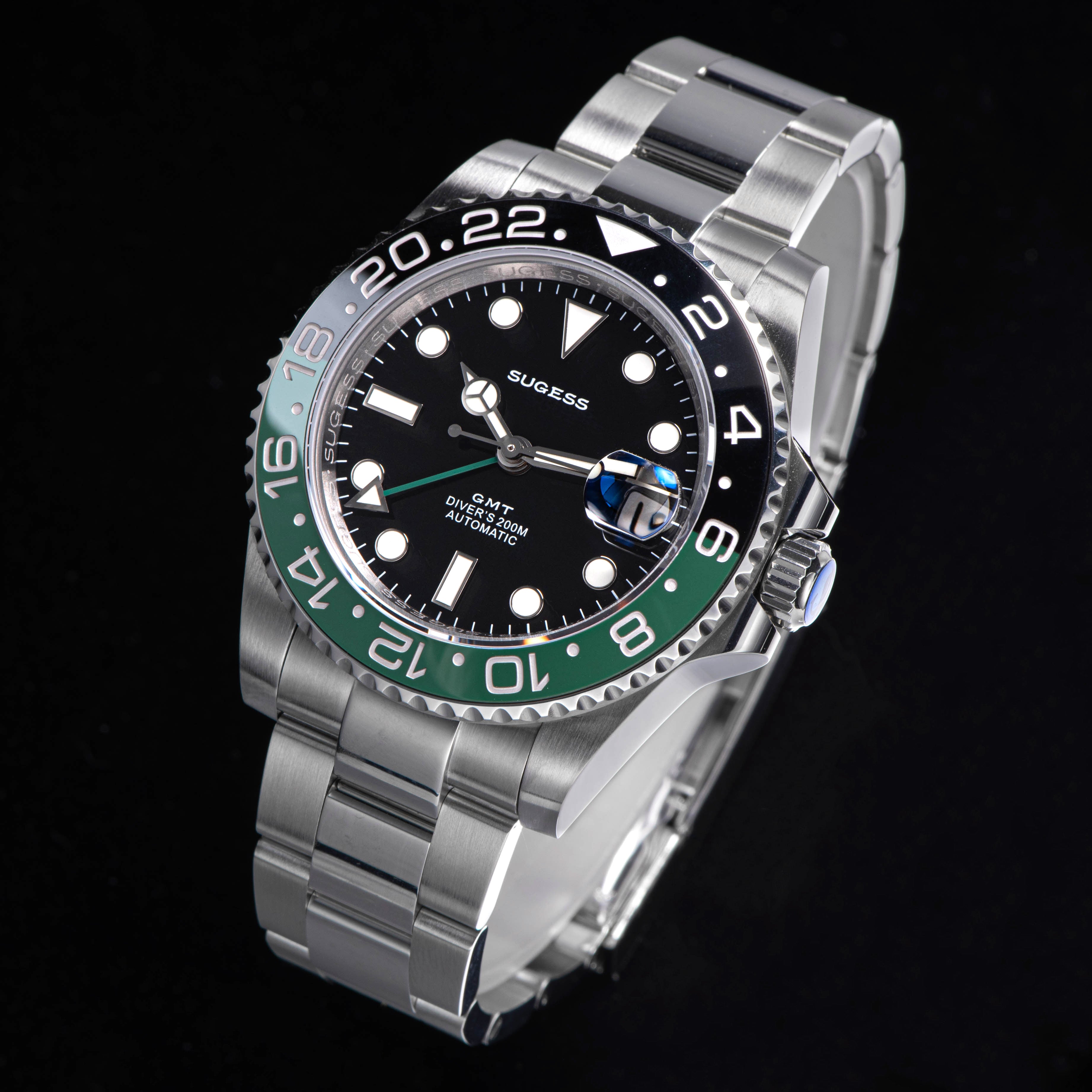 GMT DIVER'S SG116710LN Green Black Bezel Jubilee Bracelet-TIME.SHOP