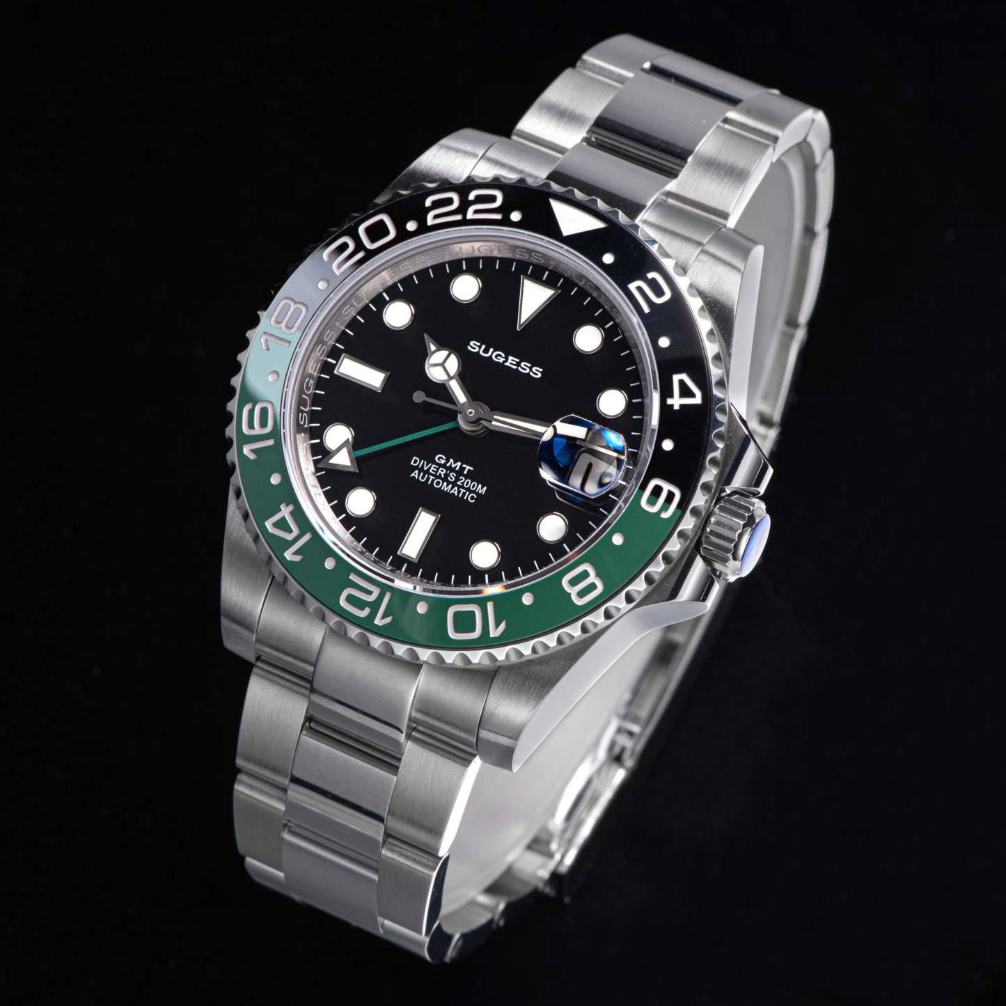 GMT DIVER'S SG116710LN Green Black Bezel Jubilee Bracelet-TIME.SHOP
