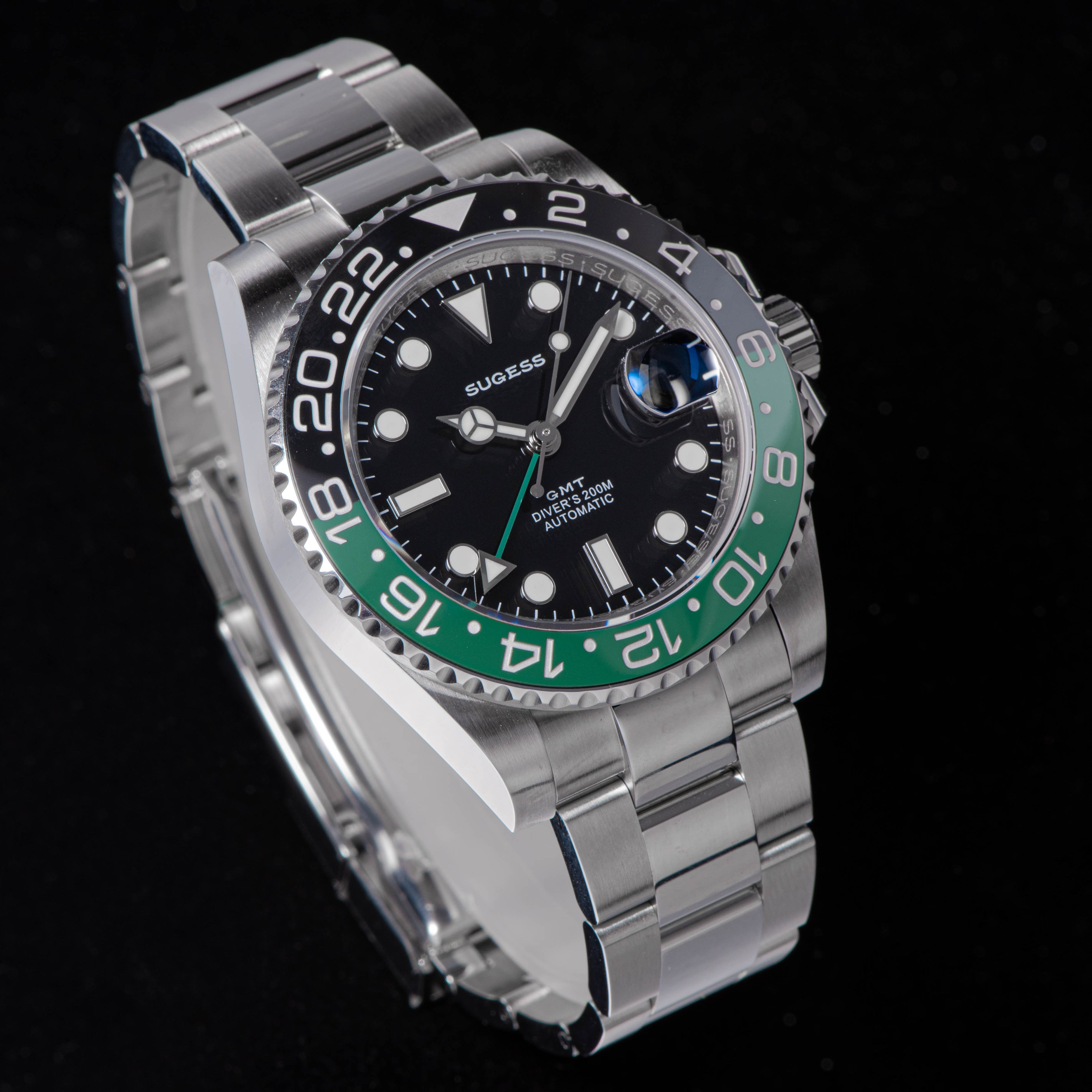 GMT DIVER'S SG116710LN Green Black Bezel Jubilee Bracelet-TIME.SHOP