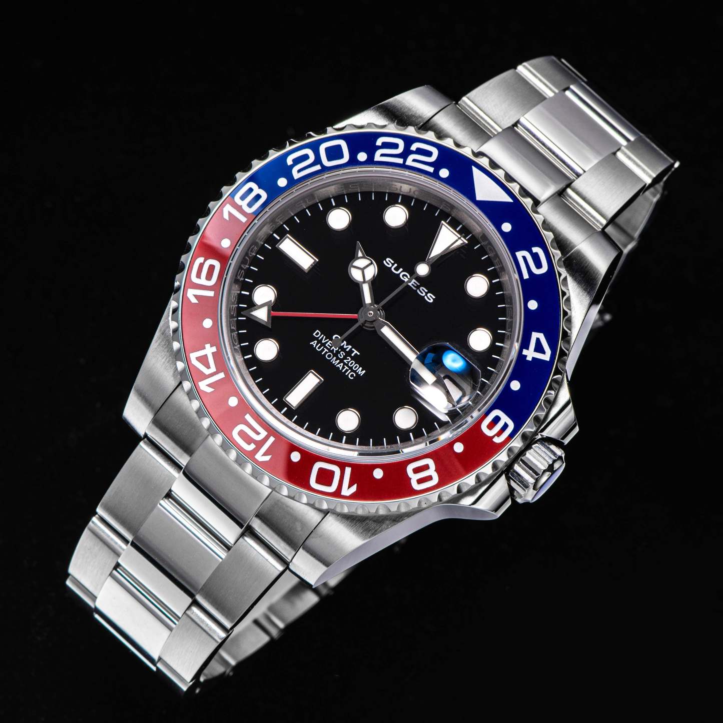GMT DIVER'S SU126710BLRO V2 Red & Blue Bezel-TIME.SHOP
