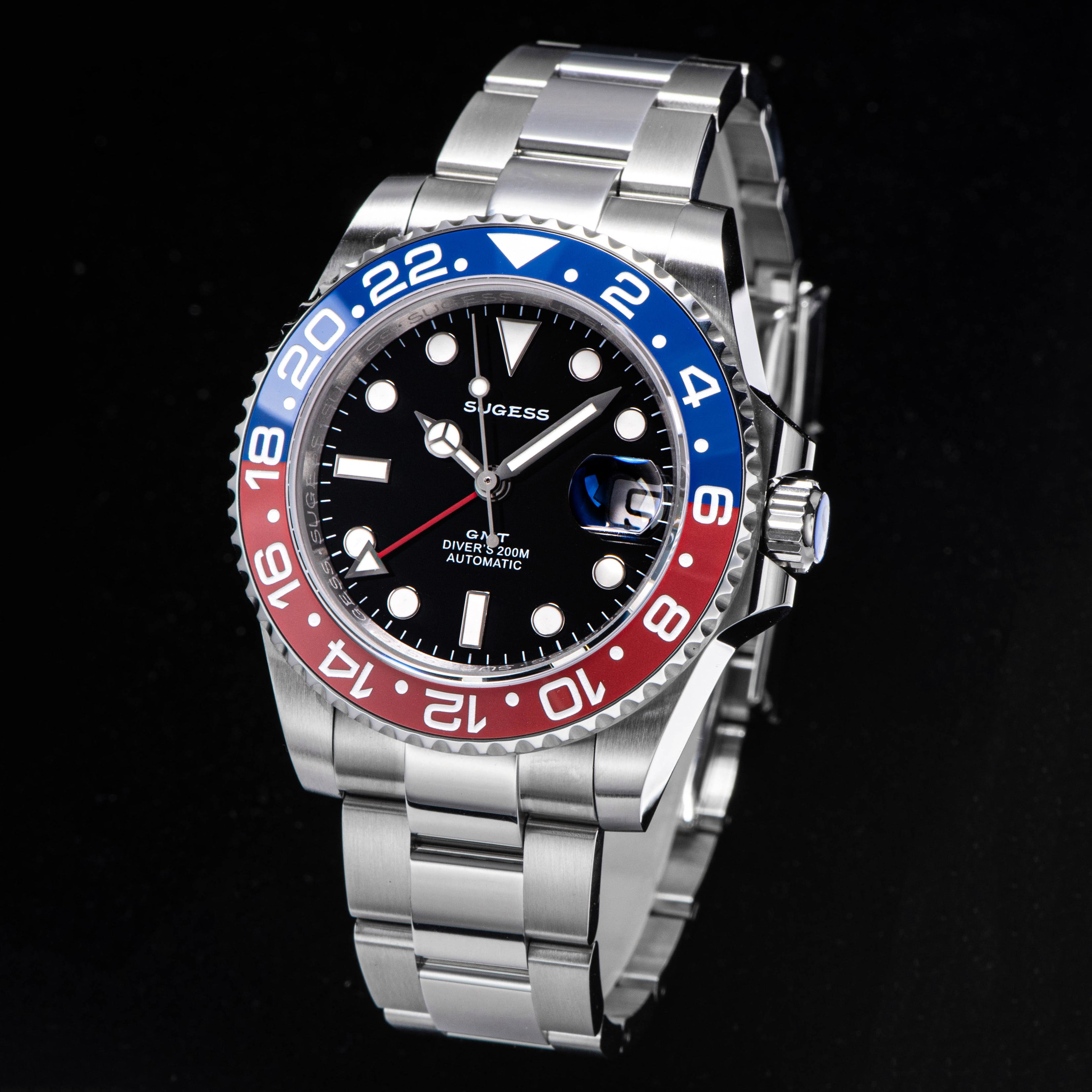 GMT DIVER'S SU126710BLRO V2 Red & Blue Bezel-TIME.SHOP