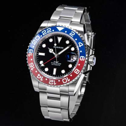GMT DIVER'S SU126710BLRO V2 Red & Blue Bezel-TIME.SHOP