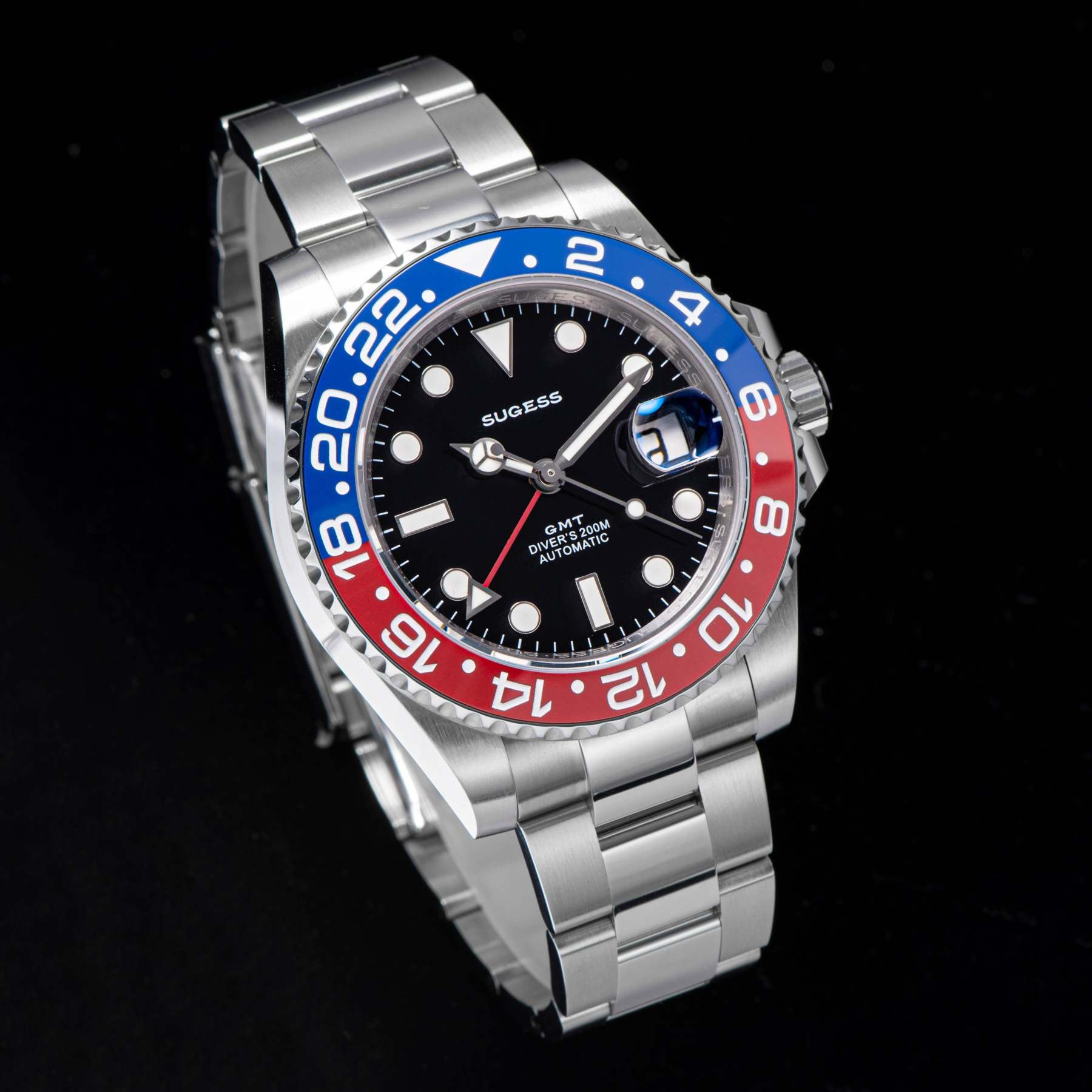 GMT DIVER'S SU126710BLRO V2 Red & Blue Bezel-TIME.SHOP