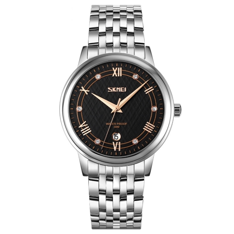 SKMEI 9272 Stainless Steel Buckle Strap Waterproof Quartz Watch-TIME.SHOP