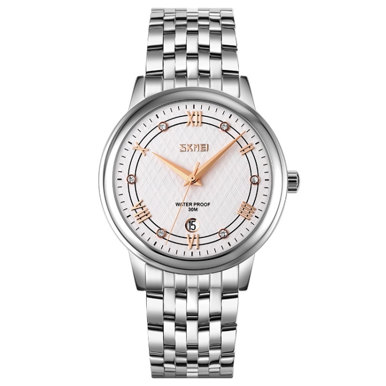 SKMEI 9272 Stainless Steel Buckle Strap Waterproof Quartz Watch-TIME.SHOP