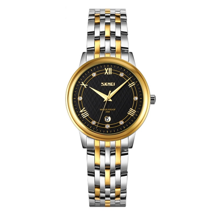 SKMEI 9272 Stainless Steel Buckle Strap Waterproof Quartz Watch-TIME.SHOP