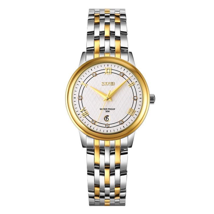 SKMEI 9272 Stainless Steel Buckle Strap Waterproof Quartz Watch-TIME.SHOP