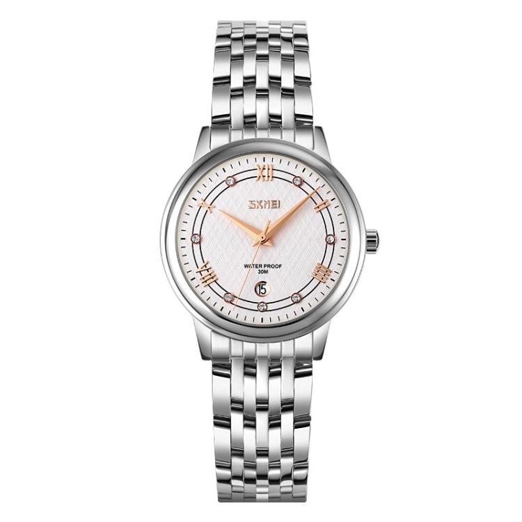 SKMEI 9272 Stainless Steel Buckle Strap Waterproof Quartz Watch-TIME.SHOP