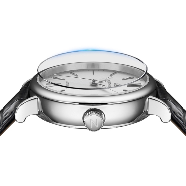 NORTH EDGE AMOY Multifunctional Business Men's Watch Waterproof Leather Mechanical Watch-TIME.SHOP