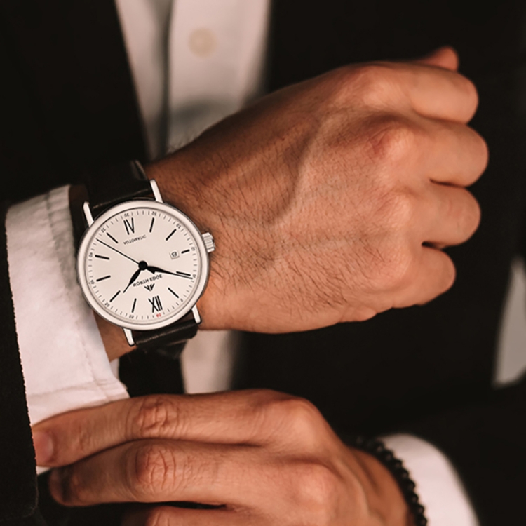 NORTH EDGE AMOY Multifunctional Business Men's Watch Waterproof Leather Mechanical Watch-TIME.SHOP