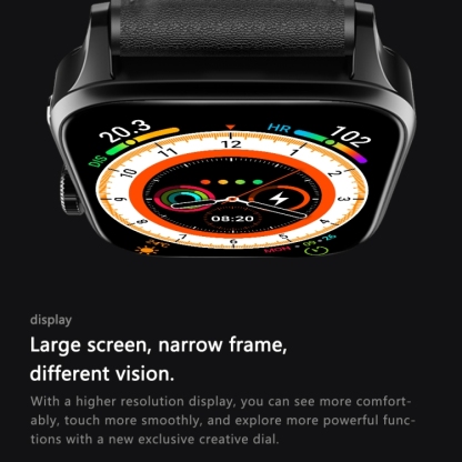 GT22 1.85 inch TFT Screen Silicone Band Health Smart Watch, Support Bluetooth Call / Plateau Blood Oxygen / Body Temperature / Arrhythmia / TI Heart Rate Monitoring-TIME.SHOP