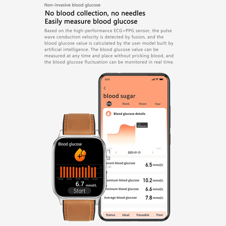 GT22 1.85 inch TFT Screen Silicone Band Health Smart Watch, Support Bluetooth Call / Plateau Blood Oxygen / Body Temperature / Arrhythmia / TI Heart Rate Monitoring-TIME.SHOP