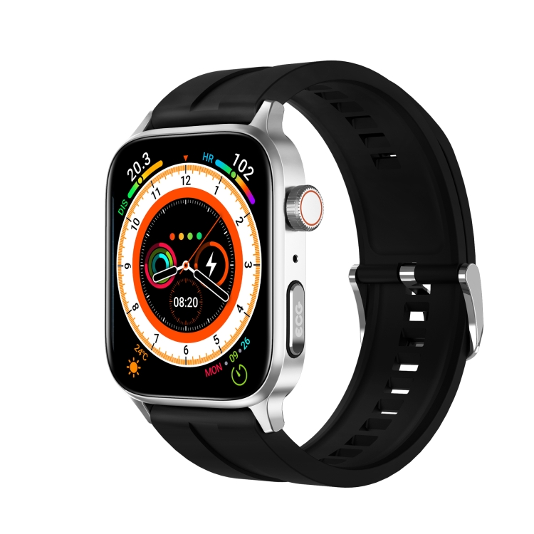 GT22 1.85 inch TFT Screen Silicone Band Health Smart Watch, Support Bluetooth Call / Plateau Blood Oxygen / Body Temperature / Arrhythmia / TI Heart Rate Monitoring-TIME.SHOP