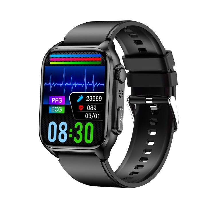 TK12 1.96 inch IP67 Waterproof Silicone Band Smart Watch Supports ECG / Remote Families Care / Bluetooth Call / Body Temperature Monitoring-TIME.SHOP