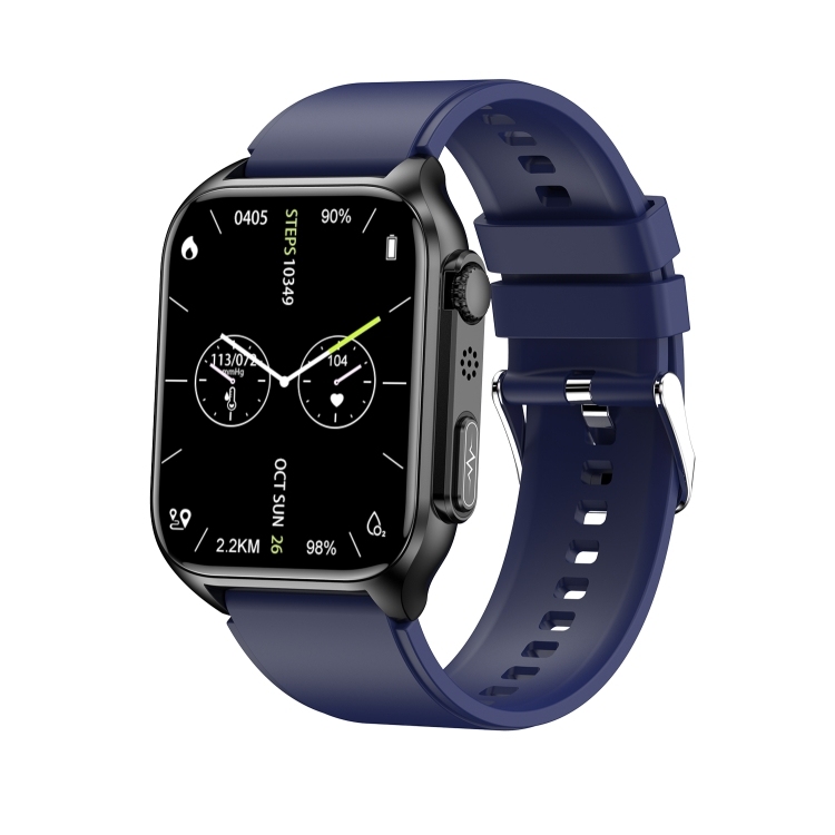 TK12 1.96 inch IP67 Waterproof Silicone Band Smart Watch Supports ECG / Remote Families Care / Bluetooth Call / Body Temperature Monitoring-TIME.SHOP
