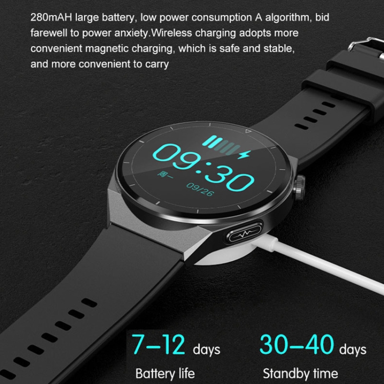 TK20 1.39 inch IP68 Waterproof Silicone Band Smart Watch Supports ECG / Remote Families Care / Body Temperature Monitoring-TIME.SHOP