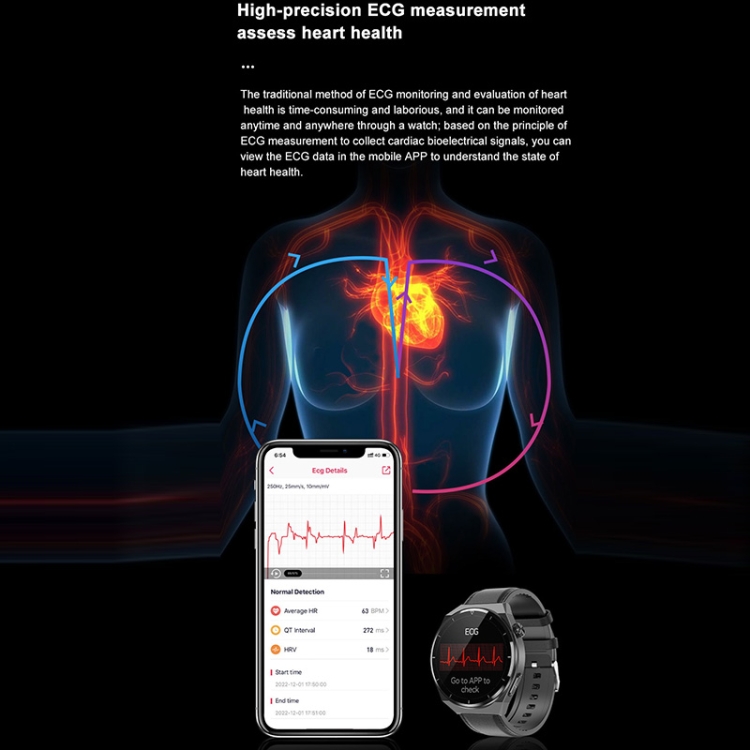 TK20 1.39 inch IP68 Waterproof Silicone Band Smart Watch Supports ECG / Remote Families Care / Body Temperature Monitoring-TIME.SHOP