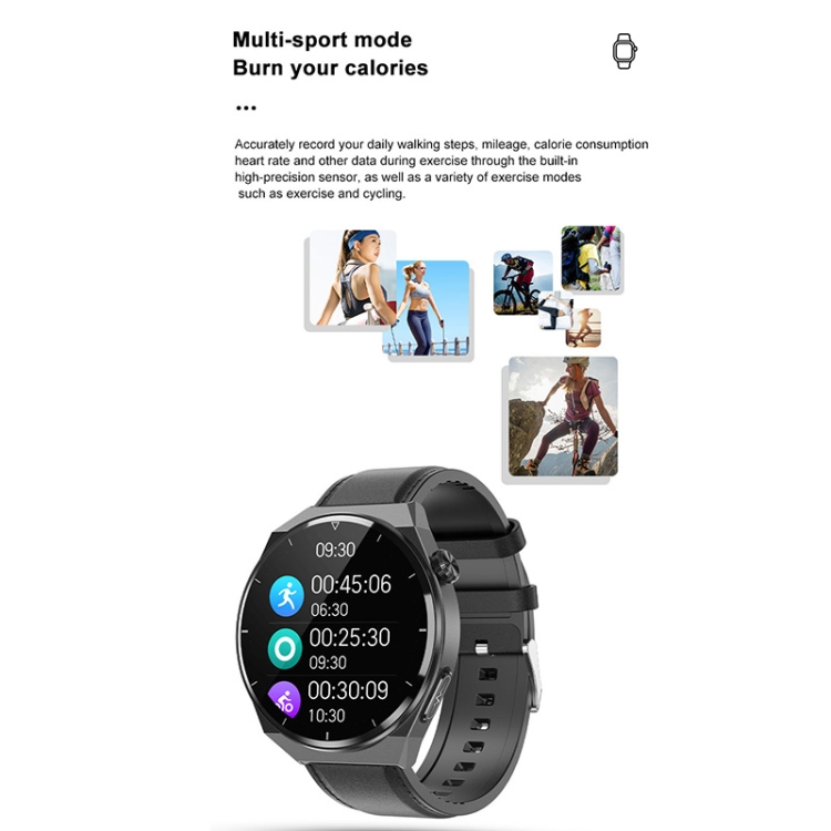 TK20 1.39 inch IP68 Waterproof Silicone Band Smart Watch Supports ECG / Remote Families Care / Body Temperature Monitoring-TIME.SHOP