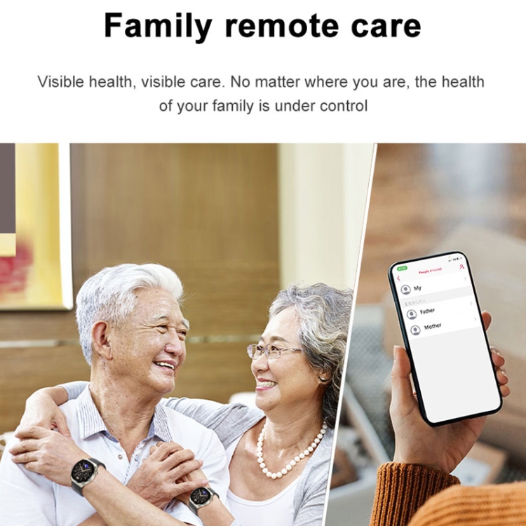 TK20 1.39 inch IP68 Waterproof Silicone Band Smart Watch Supports ECG / Remote Families Care / Body Temperature Monitoring-TIME.SHOP