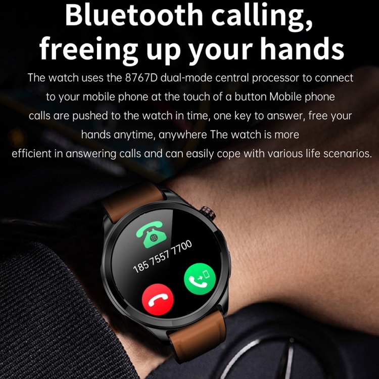 TK22 1.39 inch IP67 Waterproof Silicone Band Smart Watch Supports ECG / Non-invasive Blood Sugar-TIME.SHOP