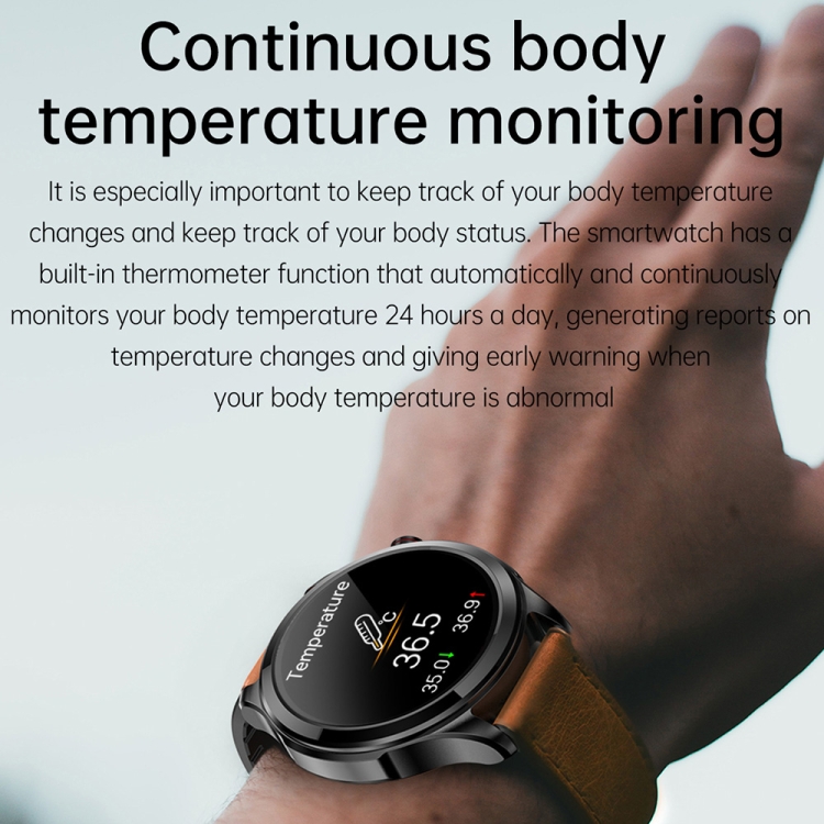 TK22 1.39 inch IP67 Waterproof Silicone Band Smart Watch Supports ECG / Non-invasive Blood Sugar-TIME.SHOP