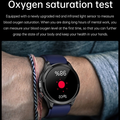 TK22 1.39 inch IP67 Waterproof Silicone Band Smart Watch Supports ECG / Non-invasive Blood Sugar-TIME.SHOP
