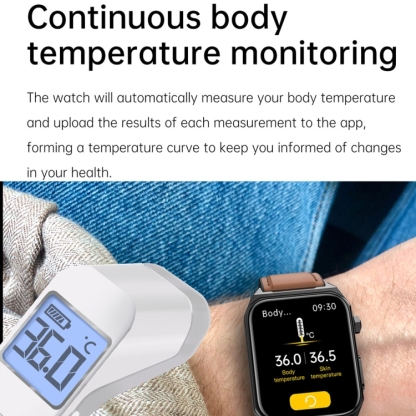 E530 1.91 inch IP68 Waterproof Silicone Band Smart Watch Supports ECG / Non-invasive Blood Sugar-TIME.SHOP