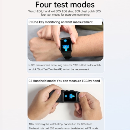 E530 1.91 inch IP68 Waterproof Silicone Band Smart Watch Supports ECG / Non-invasive Blood Sugar-TIME.SHOP