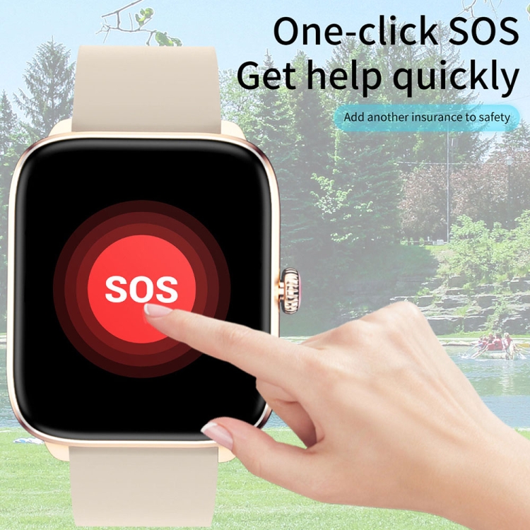 T20 1.96 inch IP67 Waterproof Silicone Band Smart Watch, Supports Dual-mode Bluetooth Call / Heart Rate Monitoring-TIME.SHOP