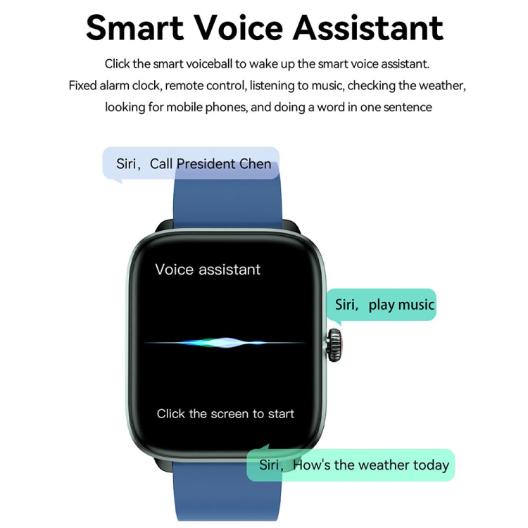 T20 1.96 inch IP67 Waterproof Silicone Band Smart Watch, Supports Dual-mode Bluetooth Call / Heart Rate Monitoring-TIME.SHOP