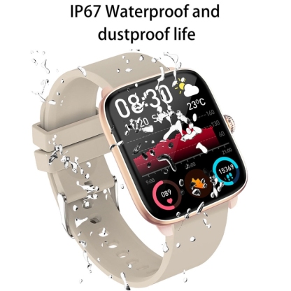 T20 1.96 inch IP67 Waterproof Silicone Band Smart Watch, Supports Dual-mode Bluetooth Call / Heart Rate Monitoring-TIME.SHOP
