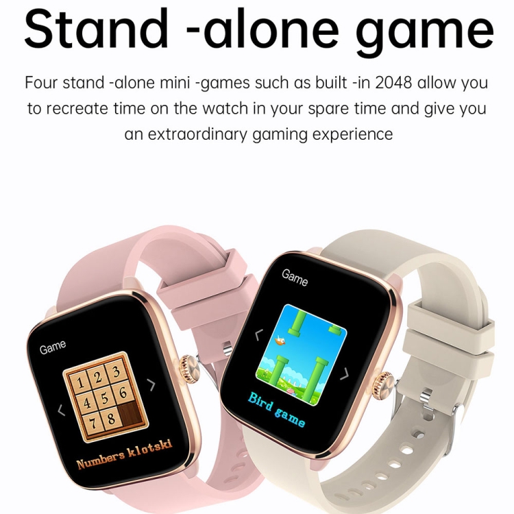 T20 1.96 inch IP67 Waterproof Silicone Band Smart Watch, Supports Dual-mode Bluetooth Call / Heart Rate Monitoring-TIME.SHOP