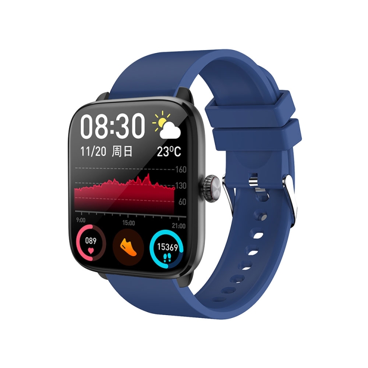 T20 1.96 inch IP67 Waterproof Silicone Band Smart Watch, Supports Dual-mode Bluetooth Call / Heart Rate Monitoring-TIME.SHOP