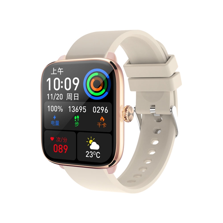 T20 1.96 inch IP67 Waterproof Silicone Band Smart Watch, Supports Dual-mode Bluetooth Call / Heart Rate Monitoring-TIME.SHOP
