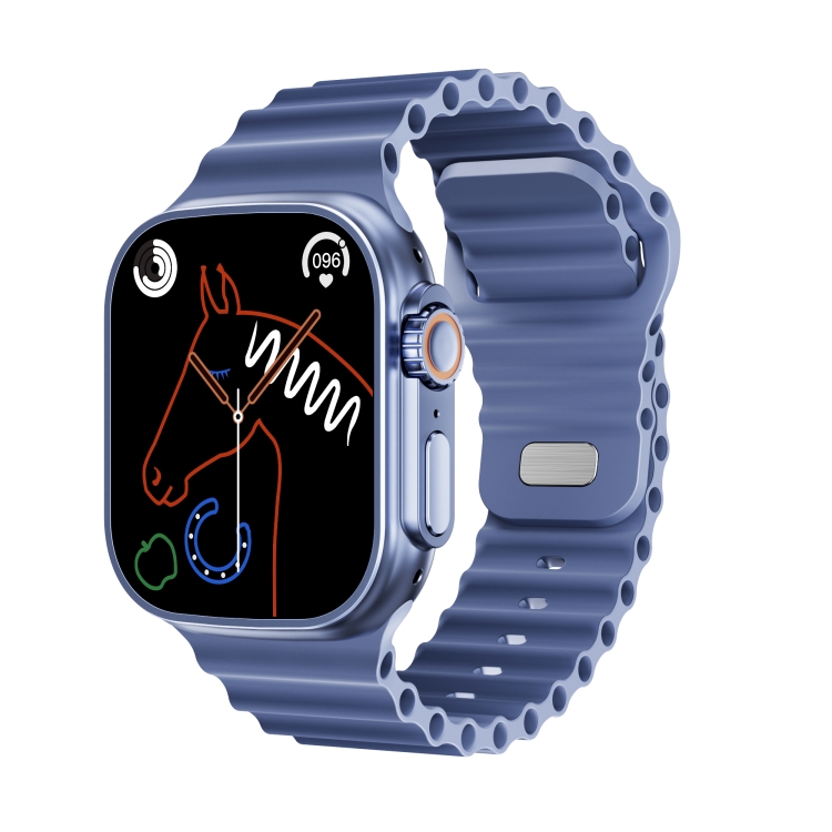 WS-E9 Ultra 2.2 inch IP67 Waterproof Ocean Silicone Band Smart Watch, Support Heart Rate / NFC-TIME.SHOP