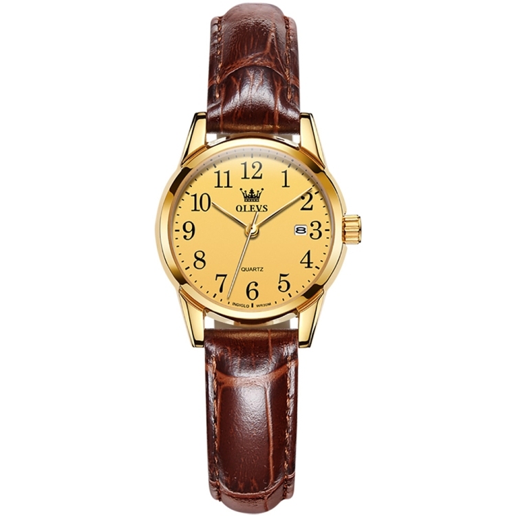 OLEVS 5566 Women Simple Single Calendar Waterproof Quartz Watch-TIME.SHOP