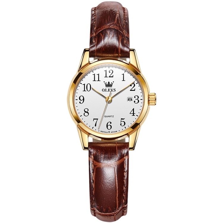 OLEVS 5566 Women Simple Single Calendar Waterproof Quartz Watch-TIME.SHOP