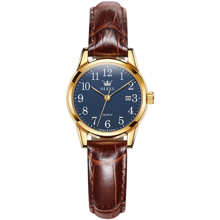 OLEVS 5566 Women Simple Single Calendar Waterproof Quartz Watch-TIME.SHOP