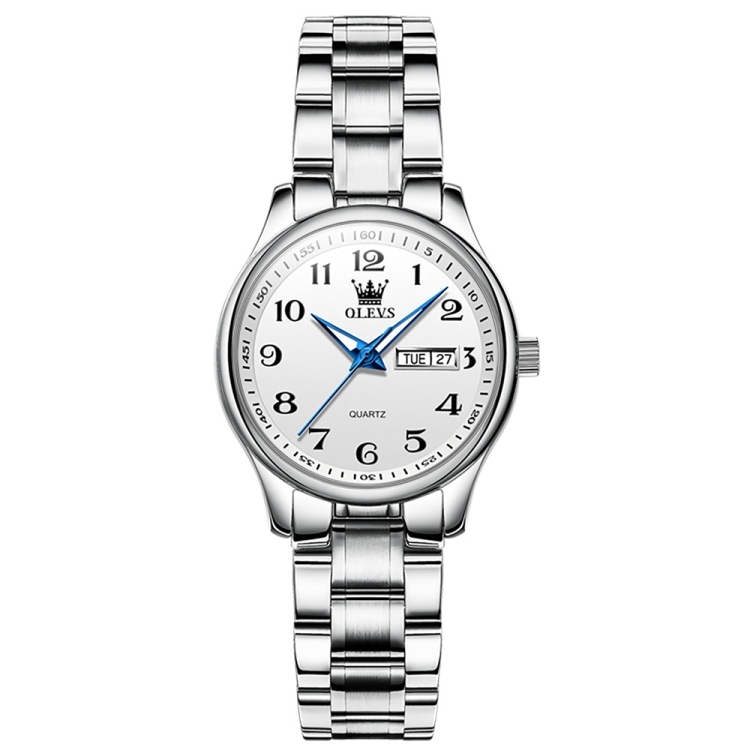 OLEVS 5567 Women Steel Strap Waterproof Quartz Watch-TIME.SHOP