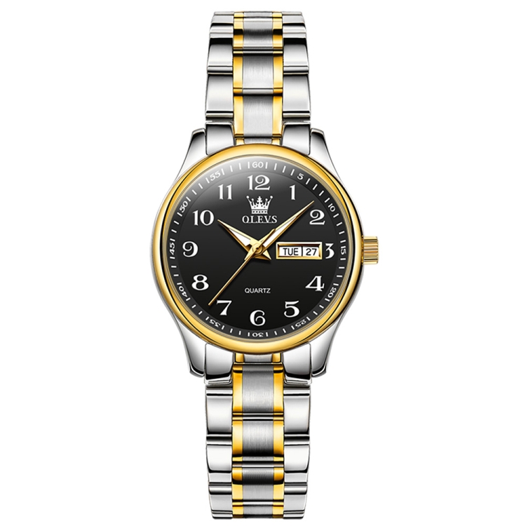 OLEVS 5567 Women Steel Strap Waterproof Quartz Watch-TIME.SHOP