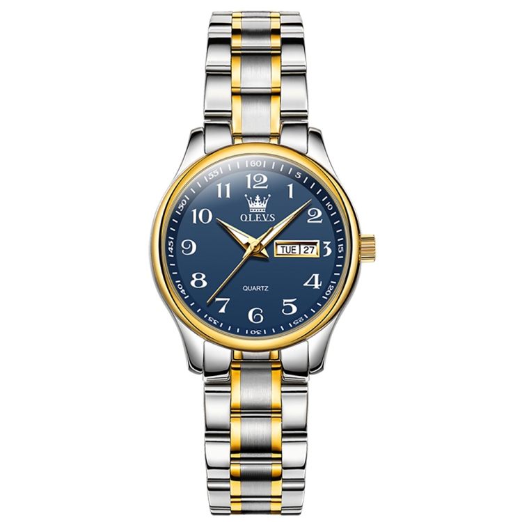 OLEVS 5567 Women Steel Strap Waterproof Quartz Watch-TIME.SHOP