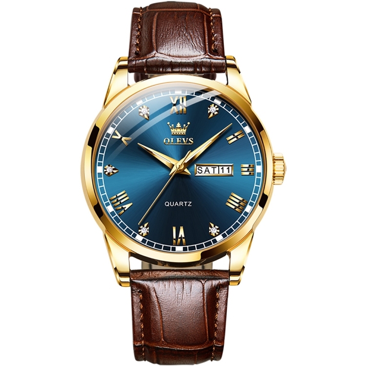 OLEVS 6896 Men Multifunctional Luminous Waterproof Quartz Watch-TIME.SHOP