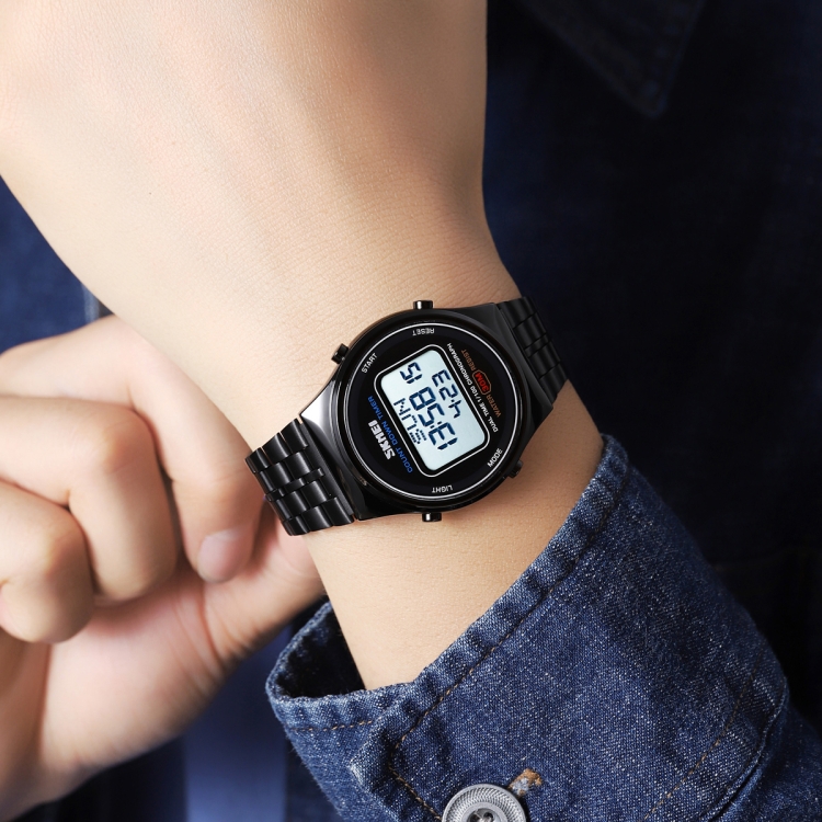 SKMEI 1882 Multifunctional Men 30M Waterproof Luminous Stainless Steel Digital Wrist Watch-TIME.SHOP