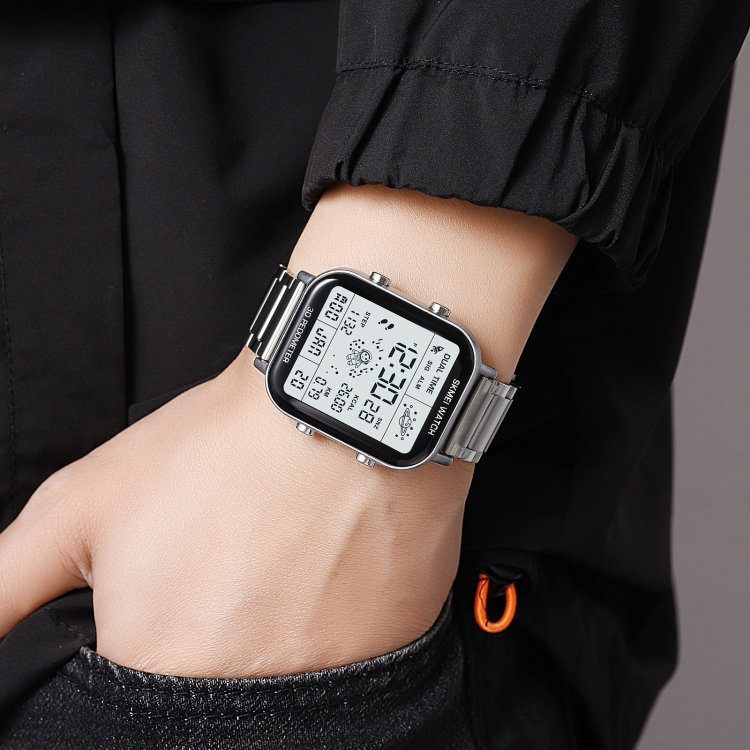 SKMEI 1888 Multifunctional Men 30M Waterproof Sports Stainless Steel Digital Wrist Watch-TIME.SHOP