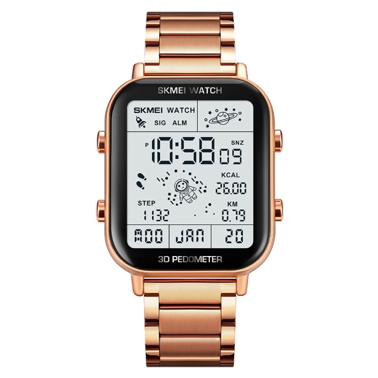 SKMEI 1888 Multifunctional Men 30M Waterproof Sports Stainless Steel Digital Wrist Watch-TIME.SHOP