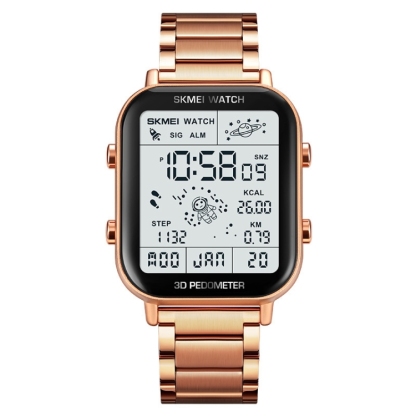 SKMEI 1888 Multifunctional Men 30M Waterproof Sports Stainless Steel Digital Wrist Watch-TIME.SHOP